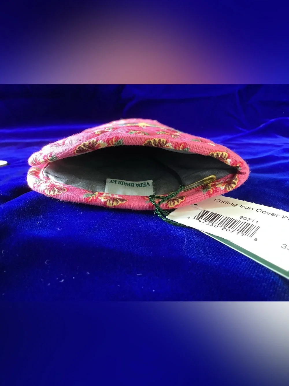 Vera Bradley Pink Quilted Floral Curling Iron Cover